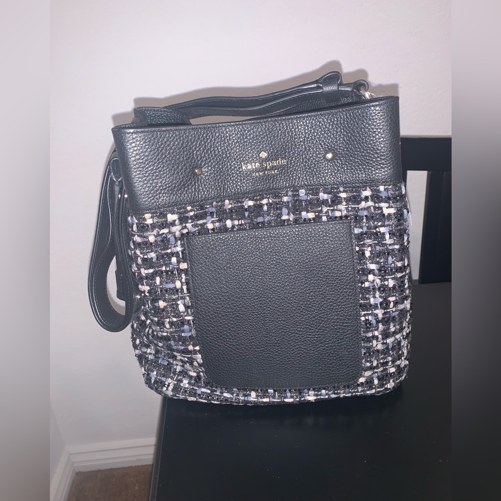 Kate Spade Marti Tweed Bucket Bag